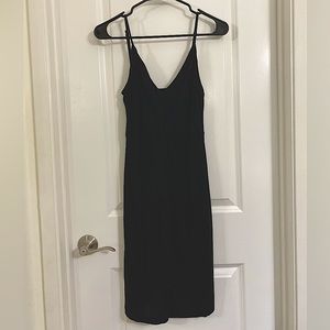 H&M black dress with straps, size S